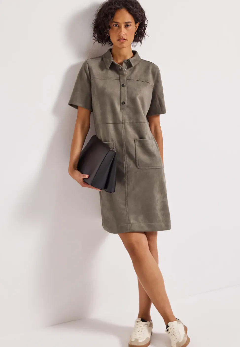 Robe chemisier en velours