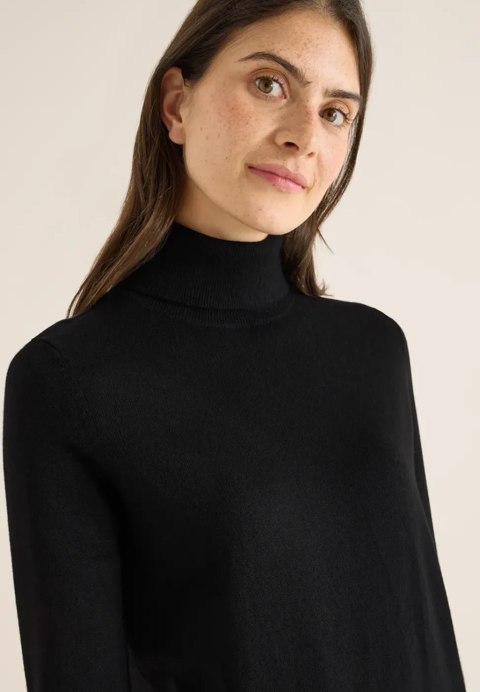 Robe douillette à col roulé