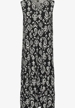 Robe d'été avec mélange d'imprimés