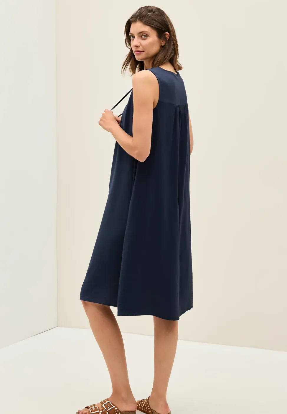 Robe en couleur unie