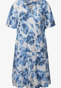 Robe en crêpe à motifs