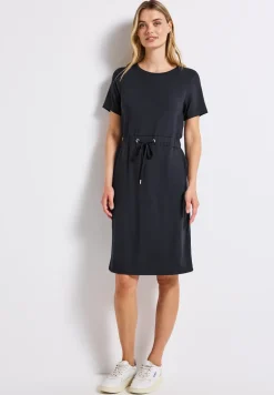 Robe en jersey avec cordon de serrage