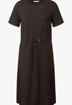 Robe en jersey avec cordon de serrage