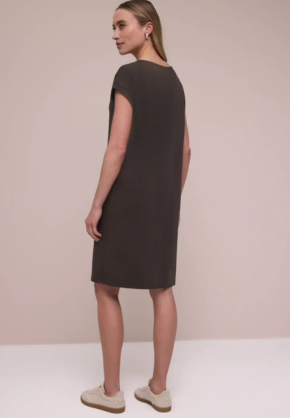Robe en jersey mi-longue