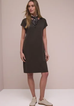Robe en jersey mi-longue