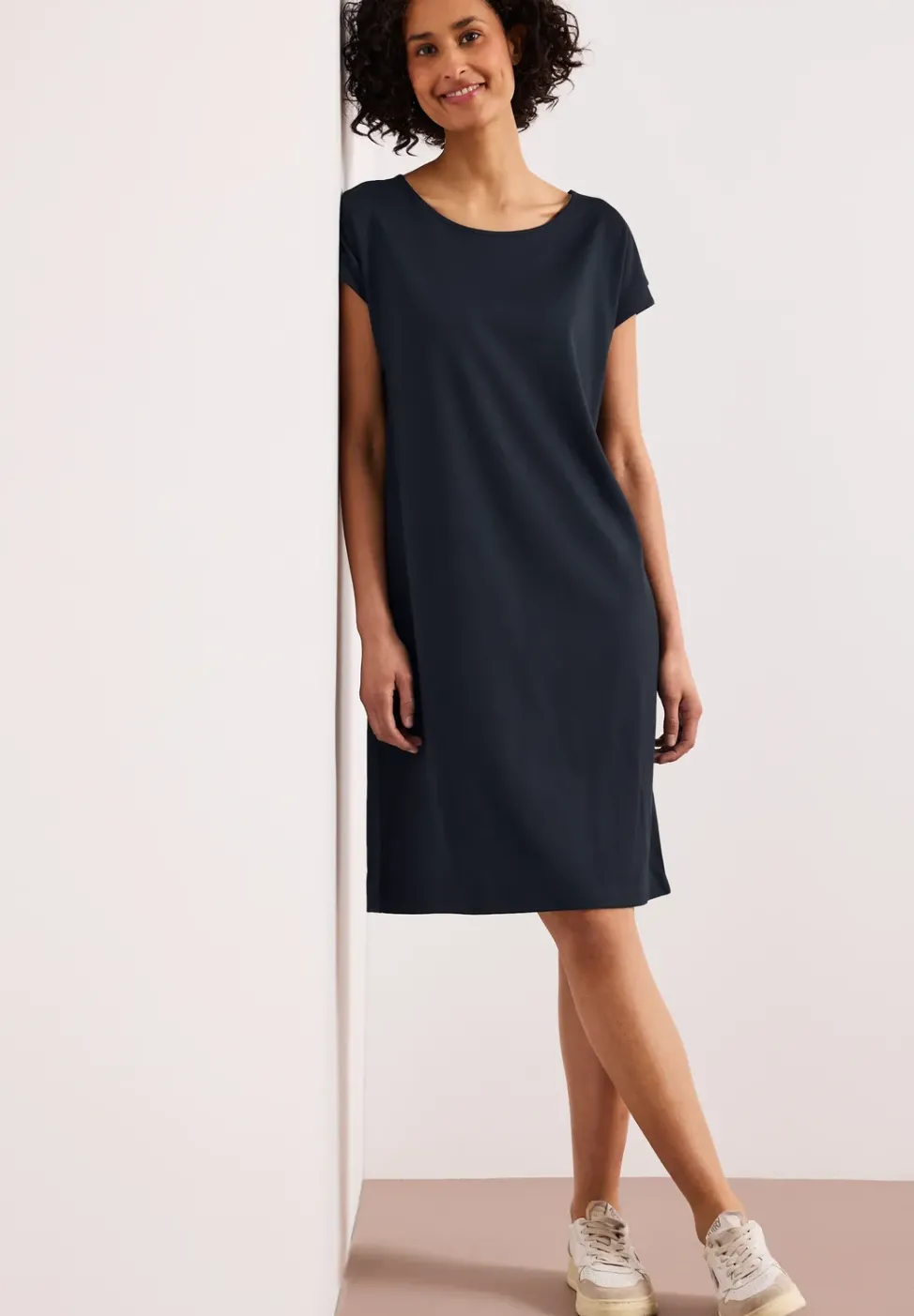Robe en jersey mi-longue
