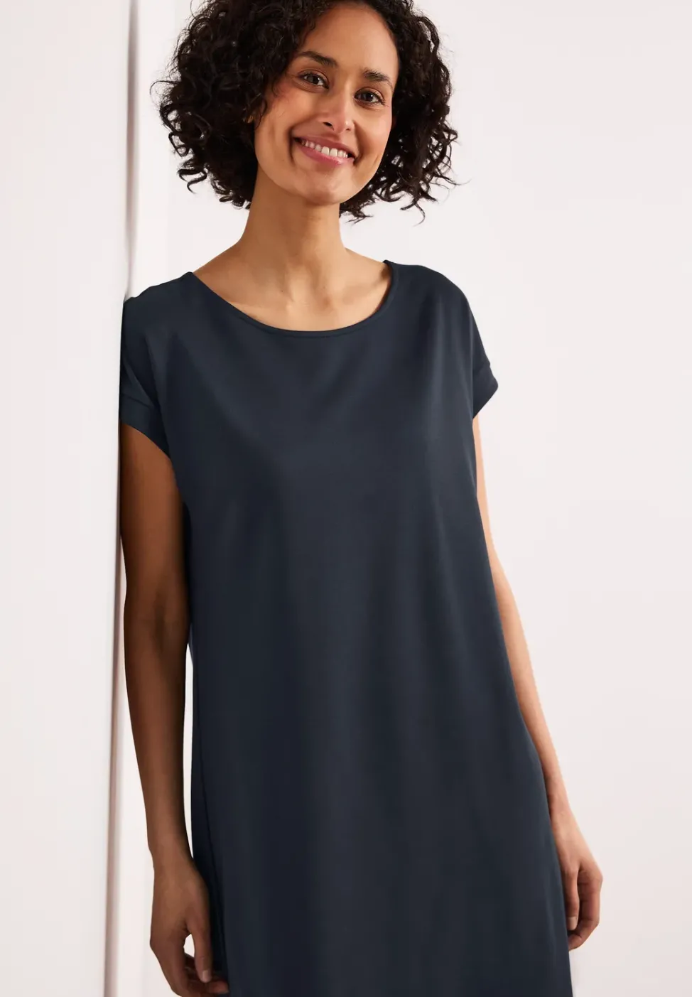 Robe en jersey mi-longue