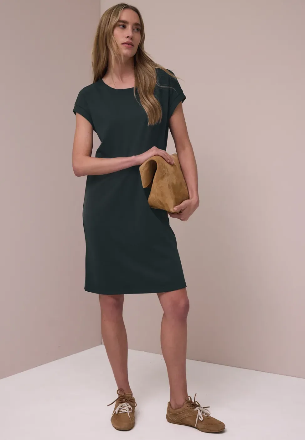 Robe en jersey mi-longue