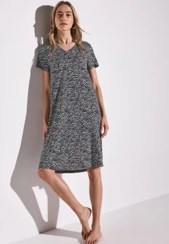 Robe en jersey à motifs