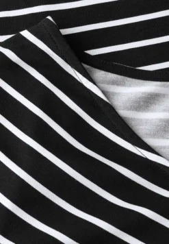 Robe en jersey rayé