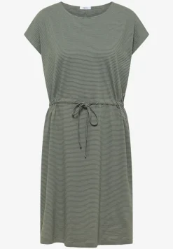 Robe en jersey rayé