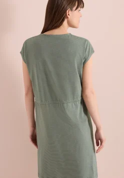 Robe en jersey rayé