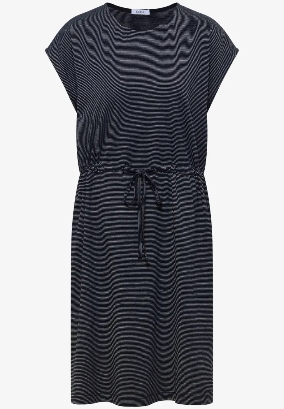 Robe en jersey rayé