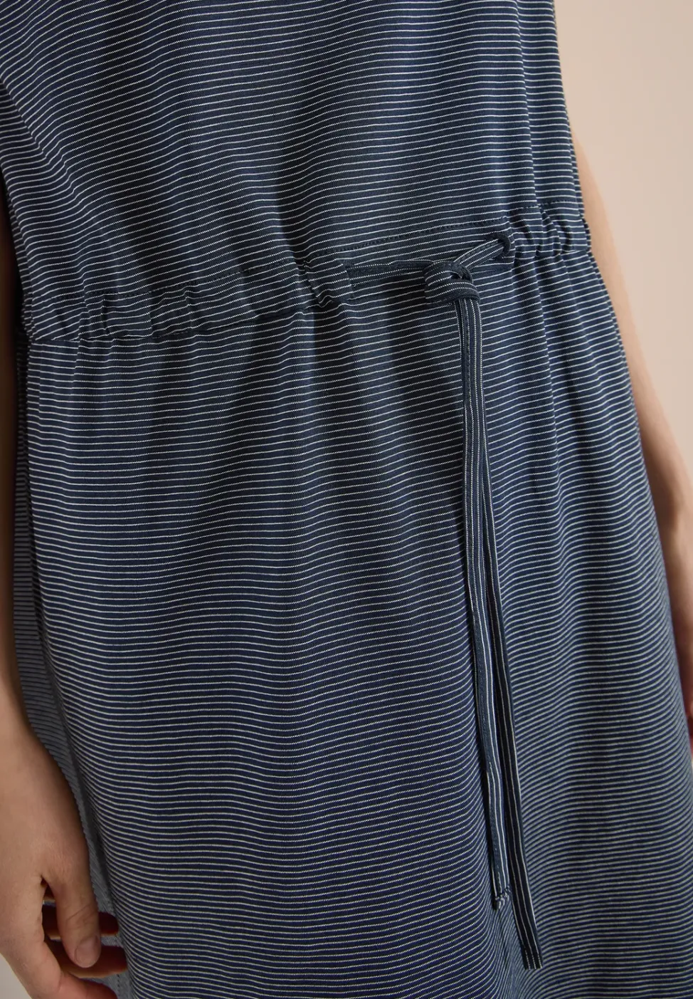 Robe en jersey rayé