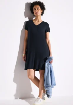 Robe en jersey uni