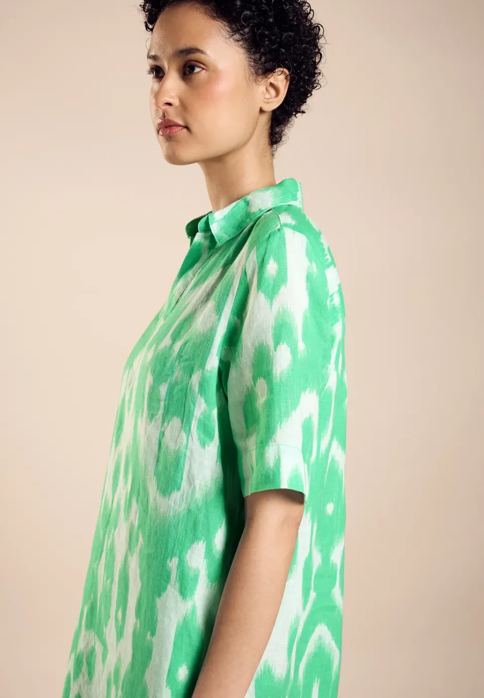 Robe en lin avec imprimé