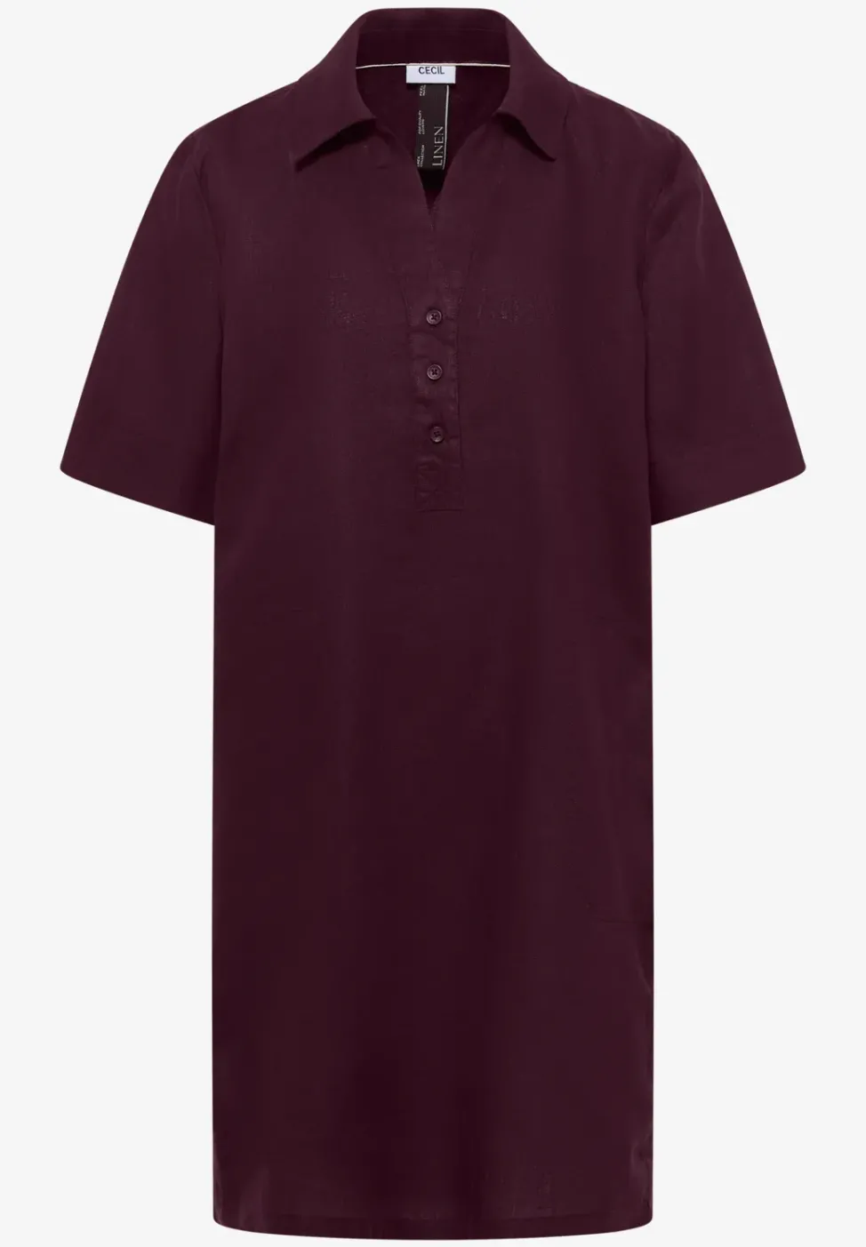 Robe en lin jusqu'au genou
