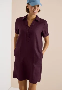 Robe en lin jusqu'au genou