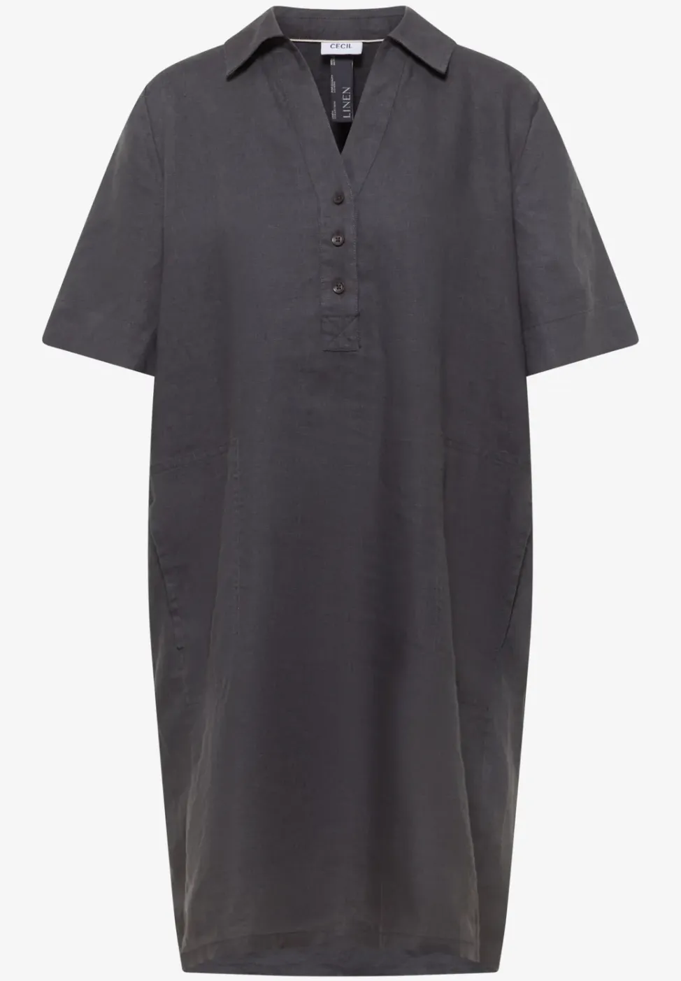 Robe en lin jusqu'au genou