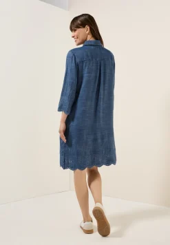 Robe en lyocell avec broderie