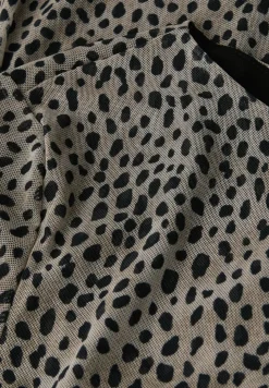 Robe en maille avec motif léopard