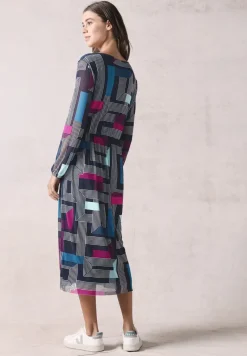 Robe en maille imprimée
