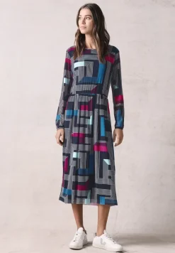 Robe en maille imprimée