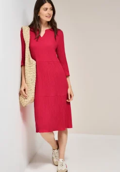 Robe en seersucker avec volants