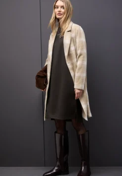 Robe en sweat avec fentes