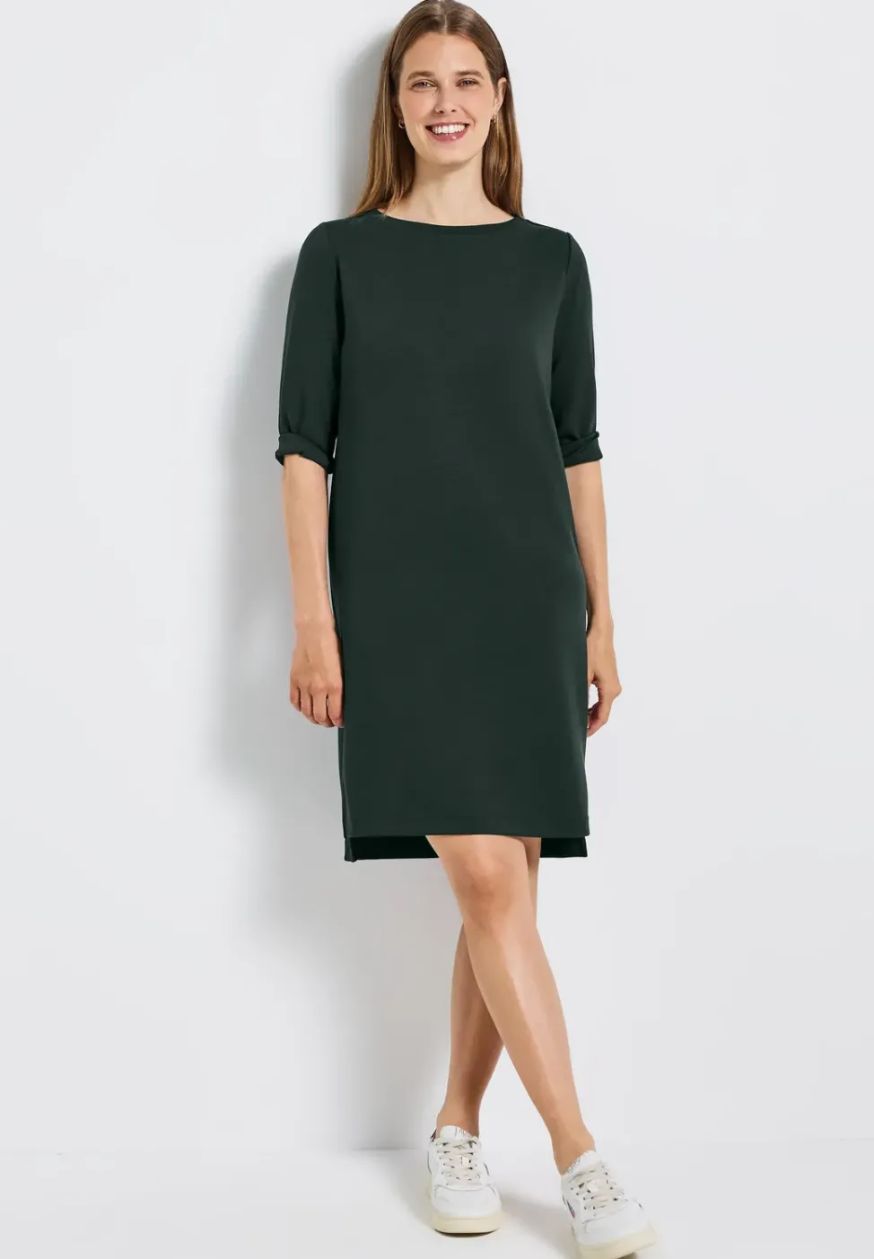 Robe en sweat avec fentes
