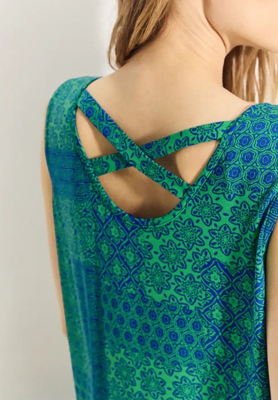 Robe à imprimé patchwork