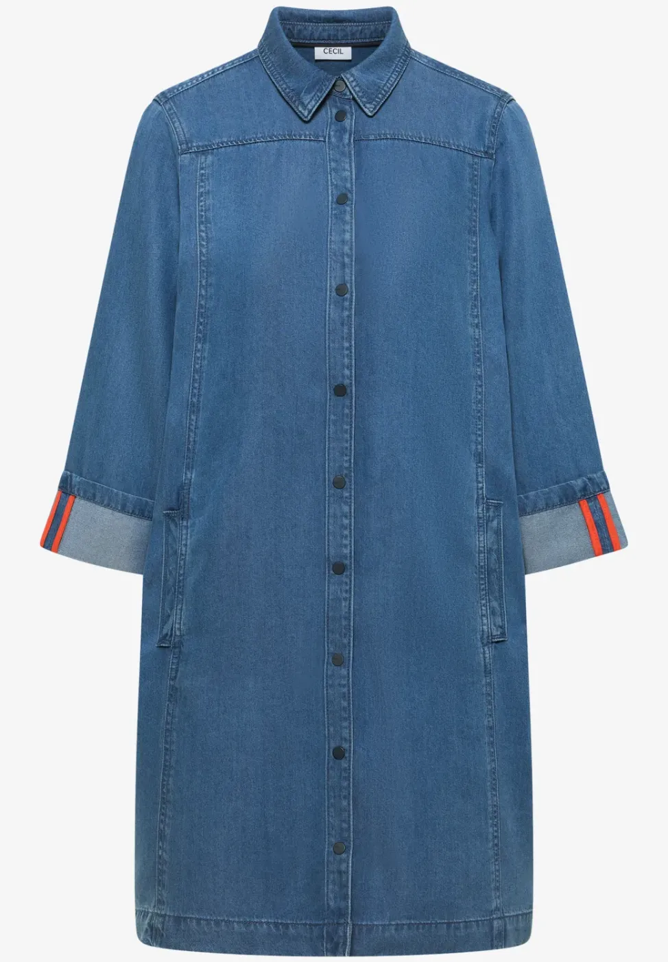 Robe à l'aspect denim