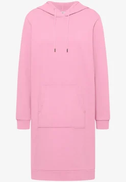 Robe à longueur de genou avec capuche