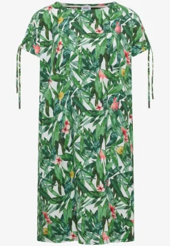 Robe à longueur de genou avec motif floral