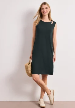 Robe longueur genou avec boucle décorative