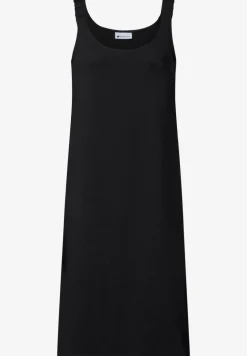 Robe longueur genou avec bretelles froncées