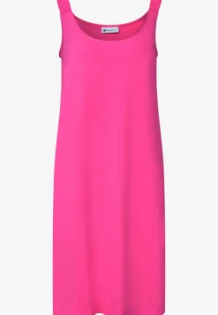 Robe longueur genou avec bretelles froncées