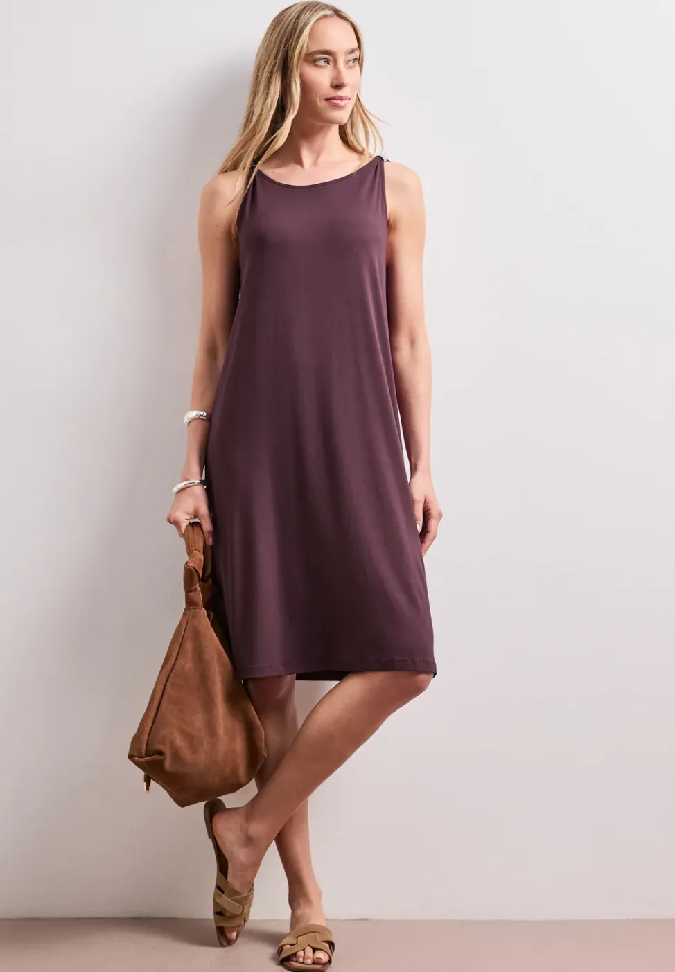 Robe longueur genou avec détail de boucle
