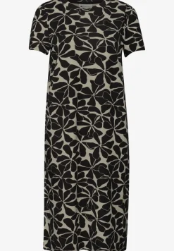 Robe longueur genou avec manches bouffantes