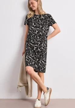 Robe longueur genou avec manches bouffantes