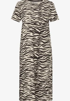 Robe longueur genou avec manches bouffantes