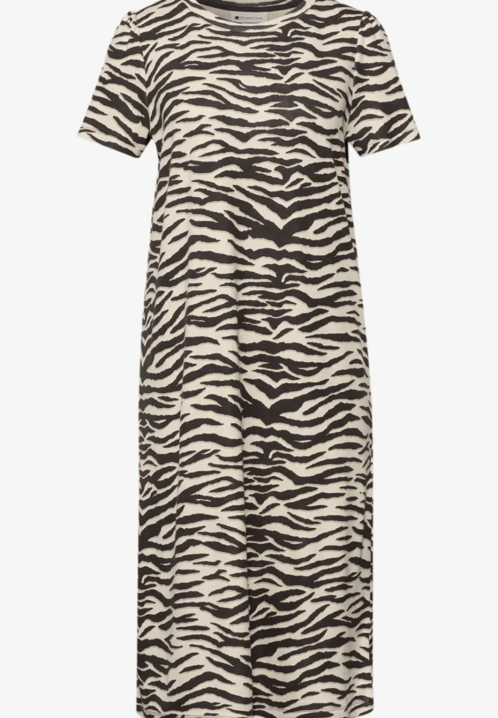 Robe longueur genou avec manches bouffantes