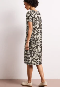 Robe longueur genou avec manches bouffantes