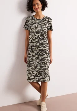 Robe longueur genou avec manches bouffantes
