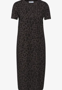 Robe longueur genou avec manches bouffantes