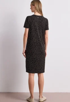 Robe longueur genou avec manches bouffantes