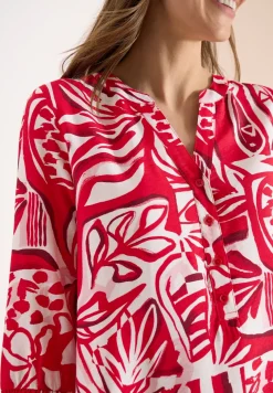 Robe longueur genou avec motif graphique