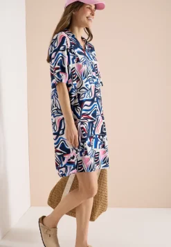 Robe longueur genou avec motif graphique
