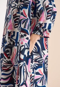 Robe longueur genou avec motif graphique
