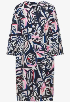 Robe longueur genou avec motif graphique